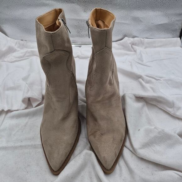 NEW Nine West Women's Taytay Pointed Toe Booties Taupe Size 9.5M - Picture 4 of 7